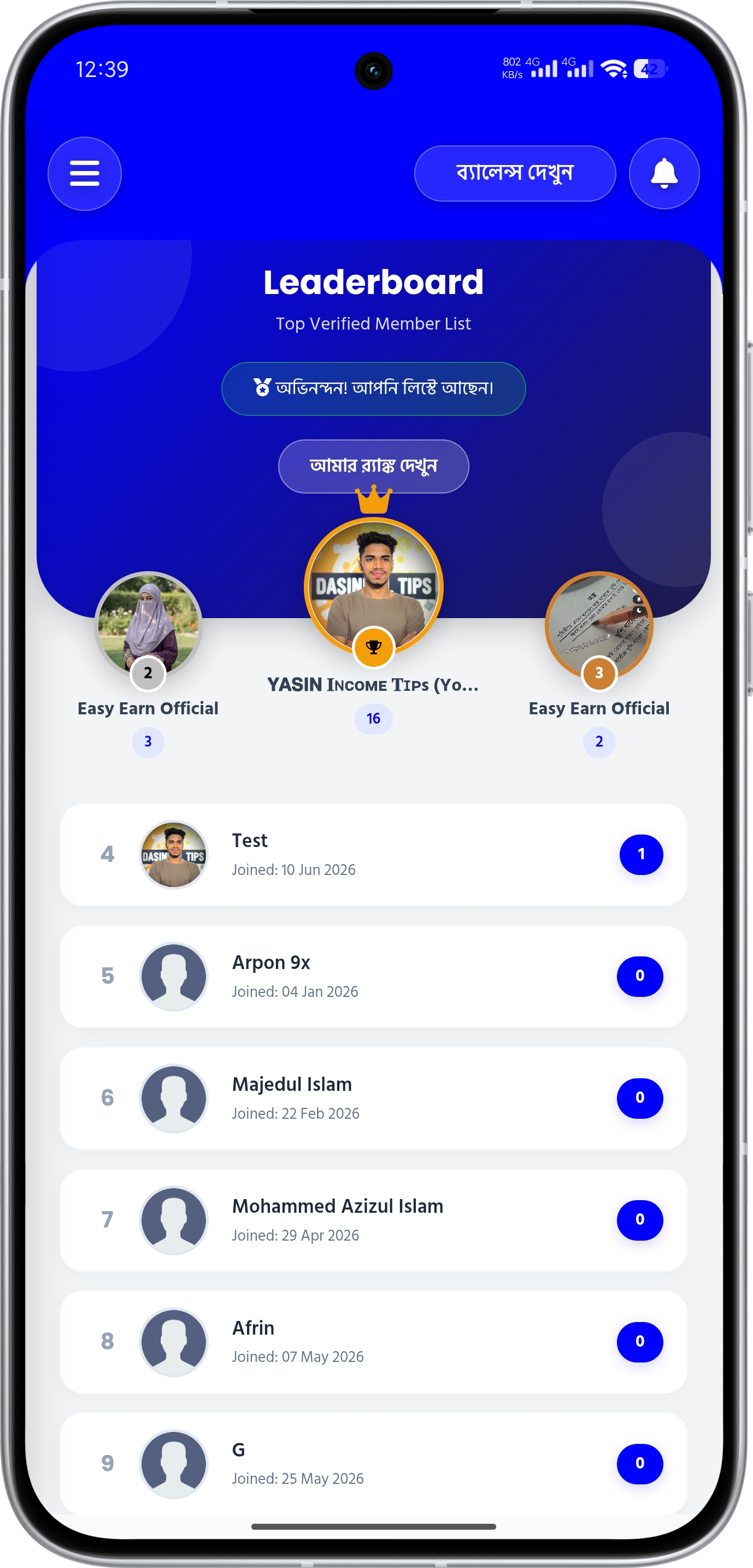 Easy Earn App Screenshot 17 - Online Income Application Design
